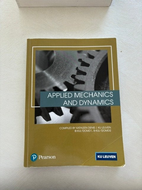 applied  mechanics and dynamics (pearson), Boeken, Studieboeken en Cursussen, Ophalen of Verzenden, Zo goed als nieuw, Overige niveaus