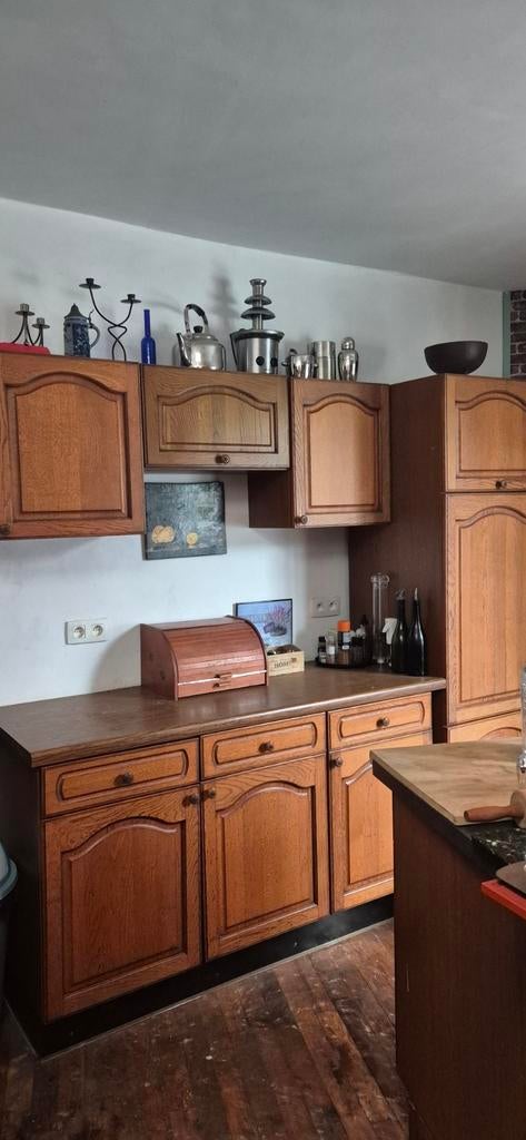 Belle cuisine rustique en bon état, Maison & Meubles, Enlèvement, Bois