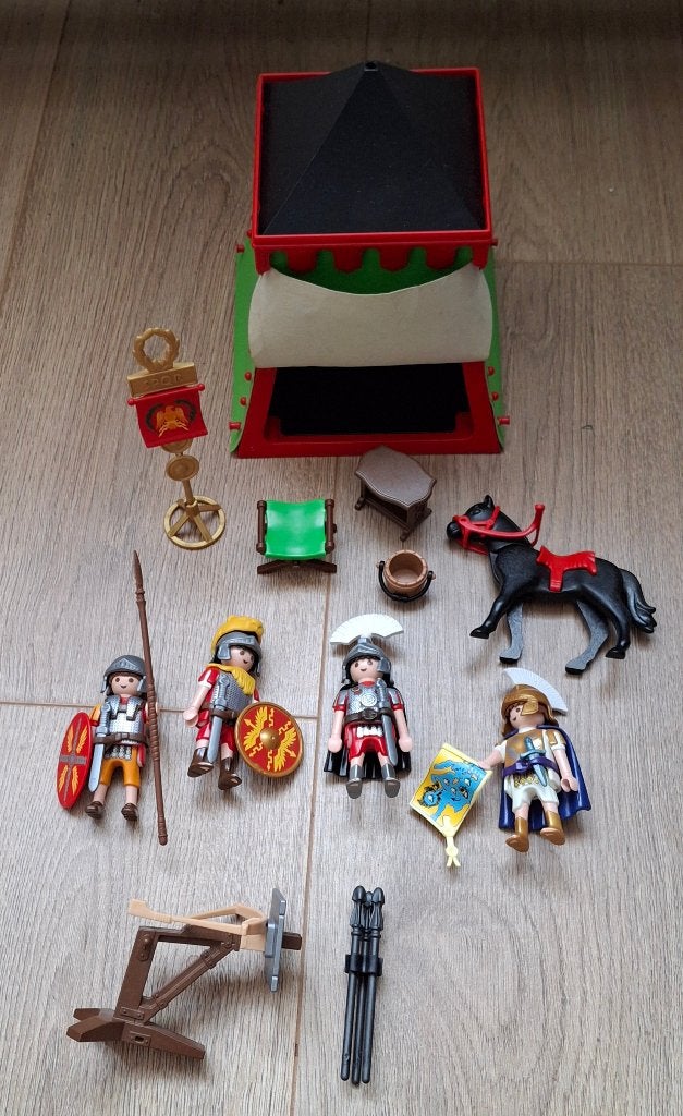 PLAYMOBIL 4273 Romeinse tent voor officieren en leger, Ophalen of Verzenden, Zo goed als nieuw, Complete set