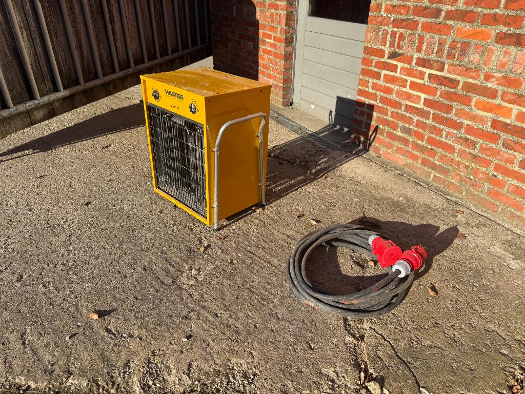Heteluchtkanon elektrisch 22kw Master, Ophalen, 30 tot 80 cm, Overige typen, Minder dan 60 cm