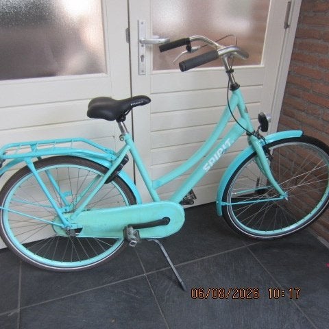 TE KOOP MOOIE OMAFIETS WIELMAAT 26 INCH, Fietsen en Brommers, Ophalen, Gebruikt, Terugtraprem, Handrem