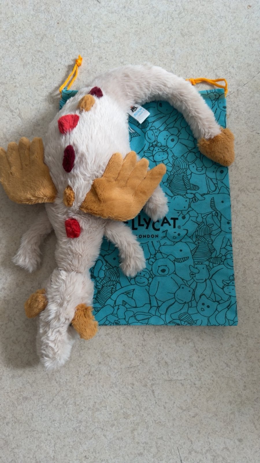 beige dragon jellycat, Jellycat, Overige karakters, Comme neuf, Moyen (20 à 80 cm)