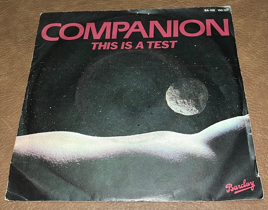 Companion ‎– This Is A Test - 7” vinyl single - FR, Ophalen of Verzenden, Gebruikt