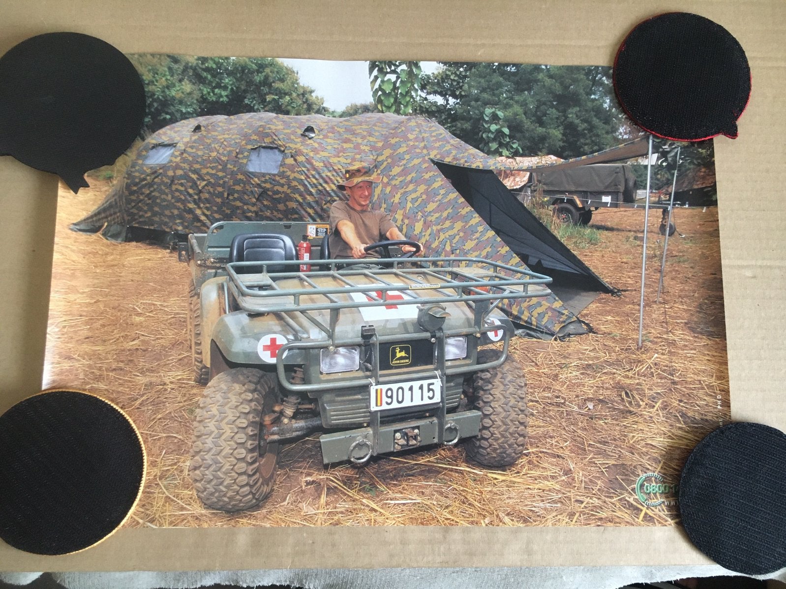 Poster : Belgische Landmacht Defensie - Rode Kruis., Verzamelen, Ophalen, Nieuw, Rechthoekig Liggend, Overige onderwerpen
