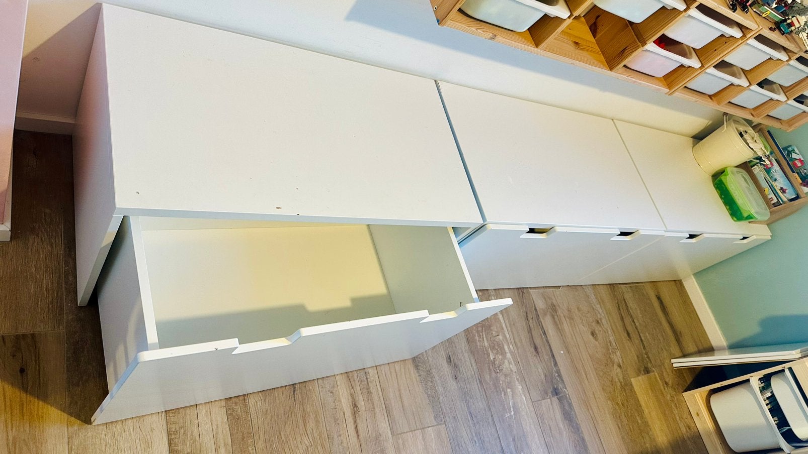3 bancs Ikea idéaux pour le rangement, Maison & Meubles, Enlèvement, Utilisé