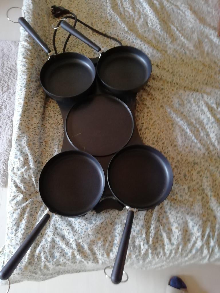 Pannenkoeken plaat., Ophalen