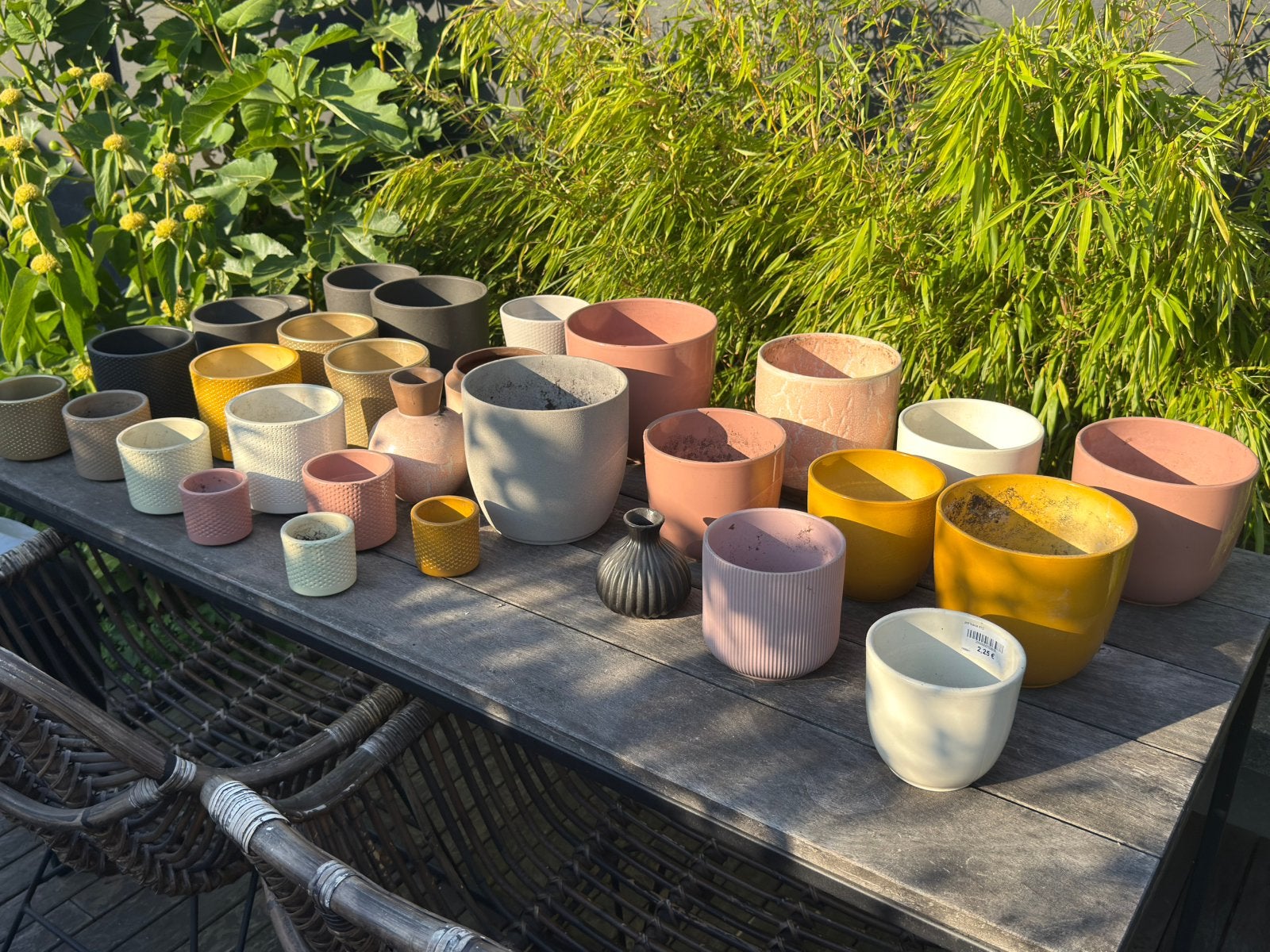 Lot bloempotten binnen/buiten, Ophalen, Zo goed als nieuw