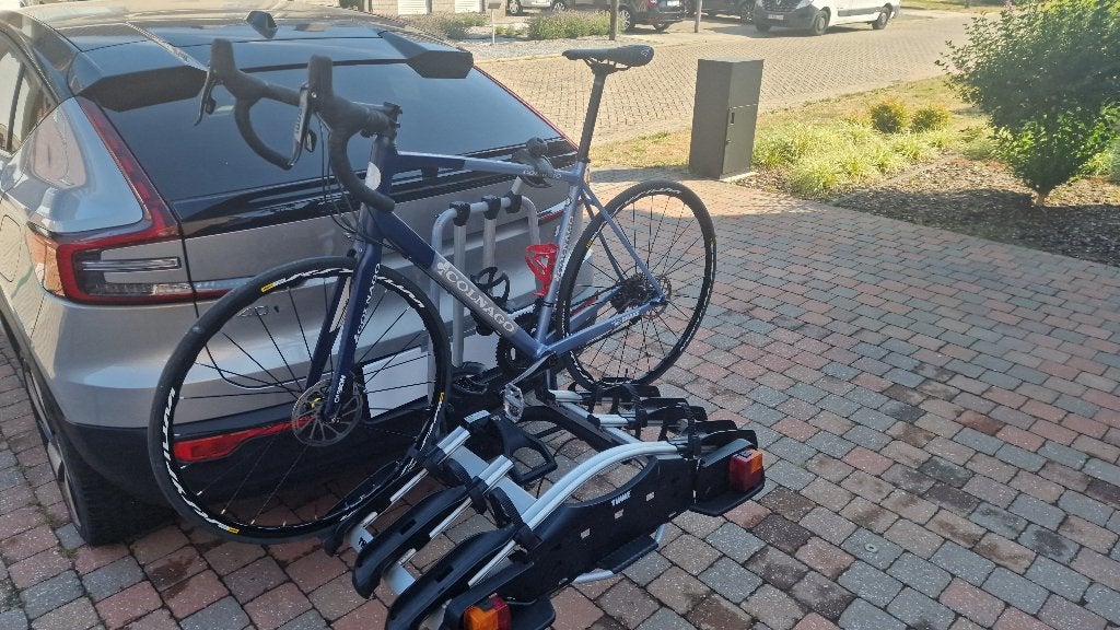 fietsendrager Thule 3 fietsen, Auto diversen, Fietsendragers, Ophalen, 3 fietsen of meer, Gebruikt, Brede banden