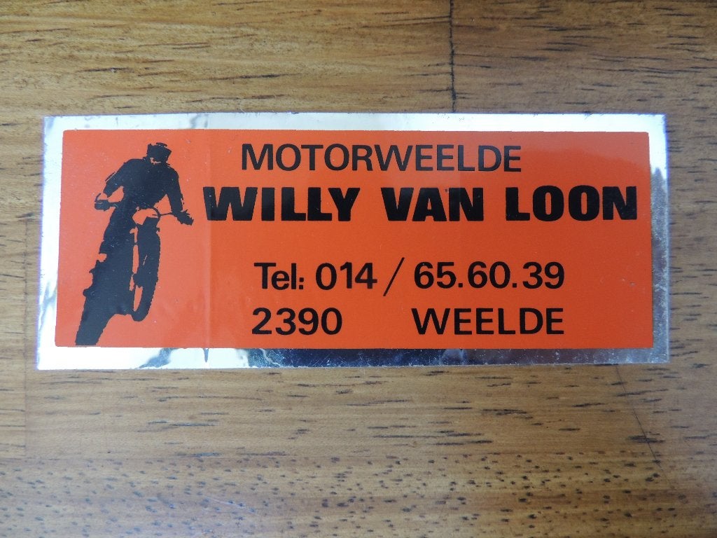 Moto dealer Motoweelde sticker, Collections, Envoi, Comme neuf, Voiture ou Moto