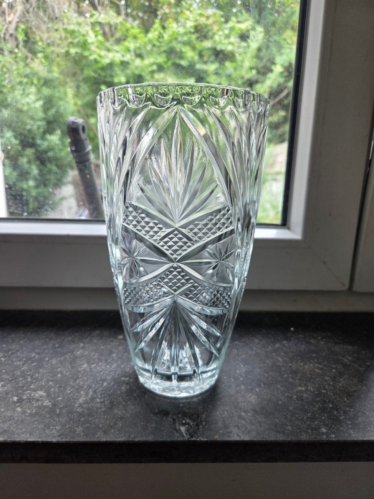 Vase cristal de bohème, Utilisé, 25 cm