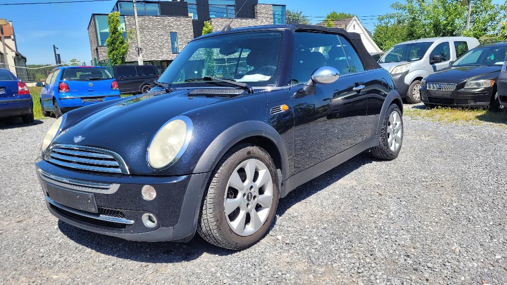 MINI COOPER CABRIO 1.6i AIRCO PDC euro 4 OHBOEK 2005, Auto's, Mini, 4 zetels, Stof, 4 cilinders, Cabriolet
