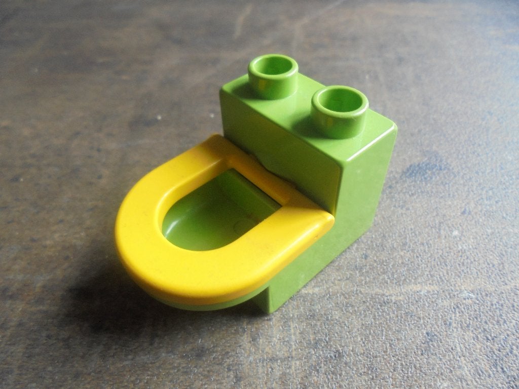 Lego Duplo Furniture Toilet with Toilet Seat (zie foto's), Enlèvement ou Envoi, Utilisé, Briques en vrac, Duplo