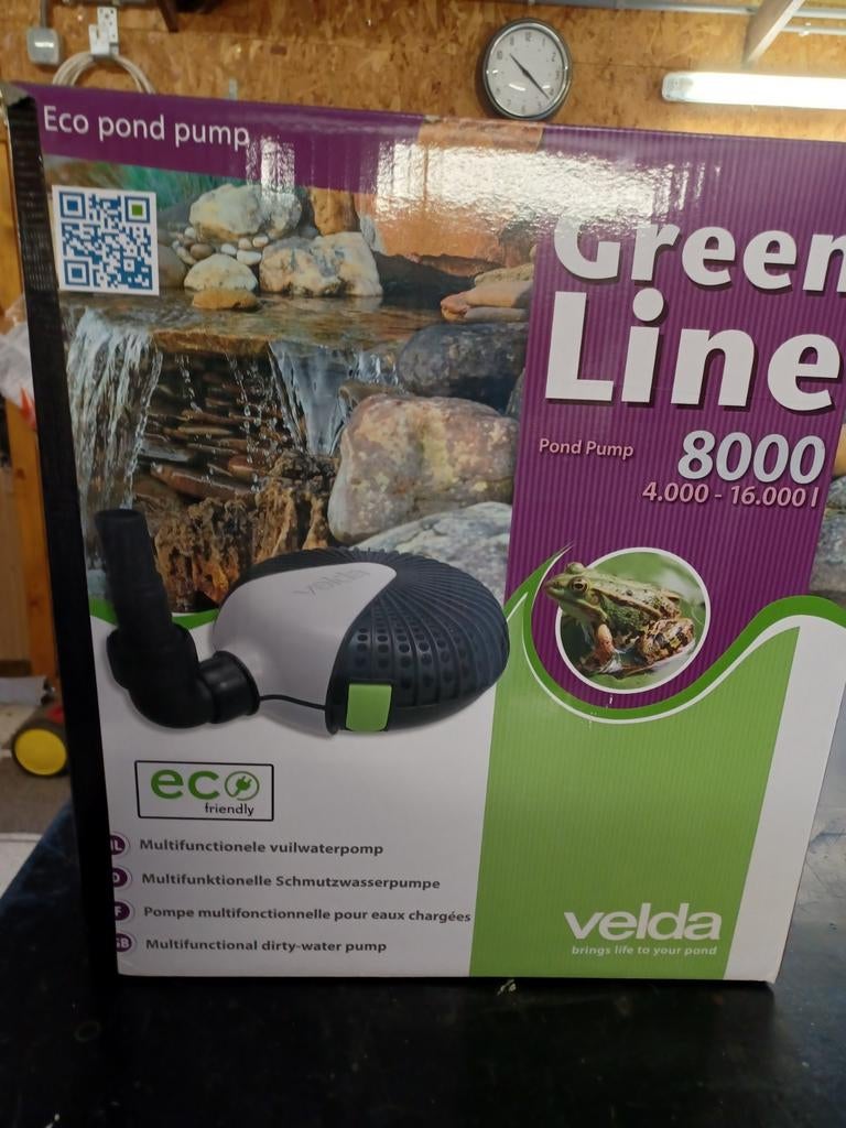 Vijverpomp Velda Green line 8000    4000-6000liter, Tuin en Terras, Ophalen, Vijverpomp