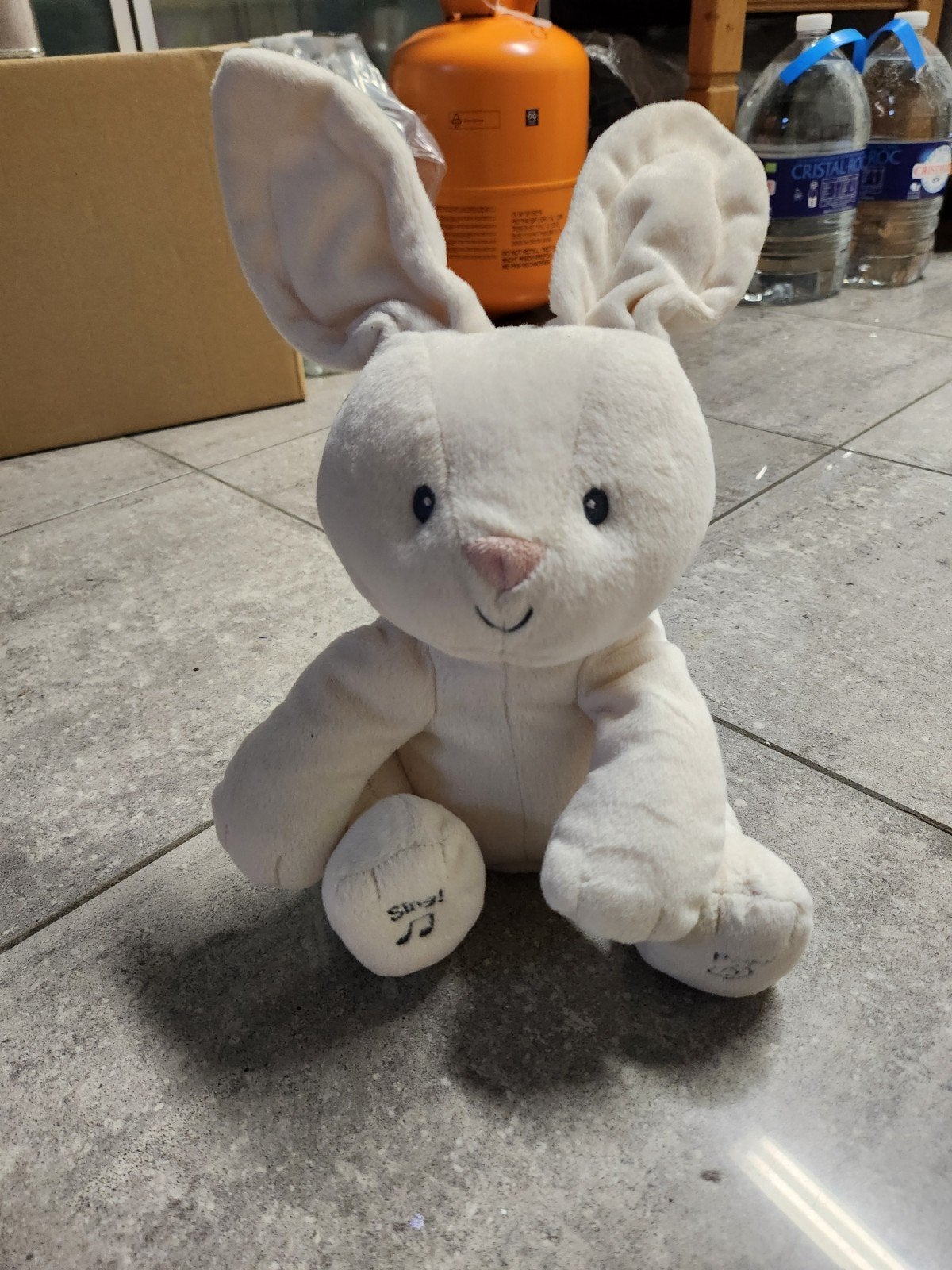 peluche lapin parlant, Enlèvement ou Envoi, Lapin