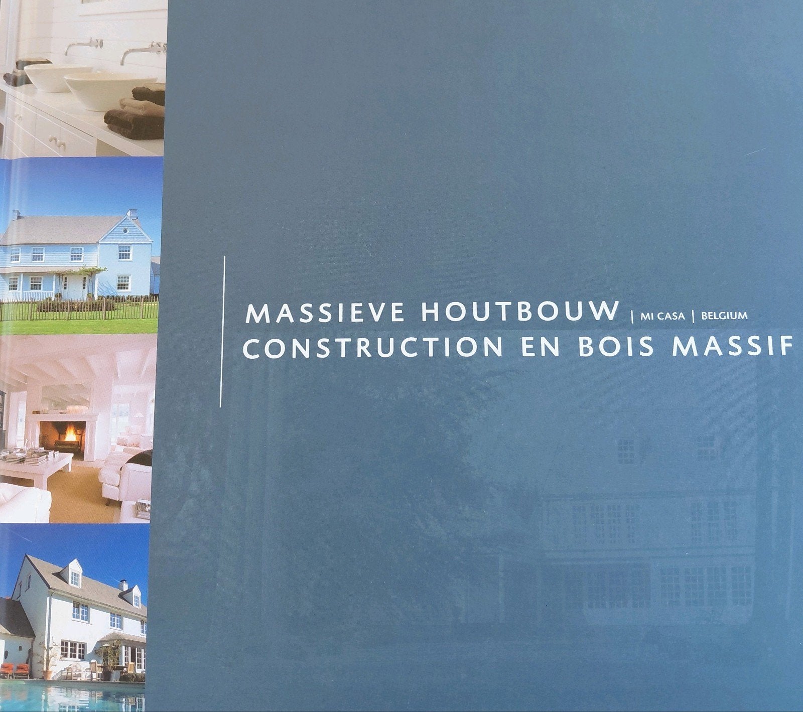 Mi Casa Boek Massieve houtbouw hardcover, Boeken, J. Verniest, Ophalen of Verzenden, Zo goed als nieuw, Interieur en Design
