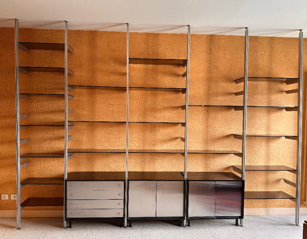 Vintage modulaire wandkast in stijl 'CSS' van George Nelson', Ophalen, Gebruikt, Met deur(en), 200 cm of meer