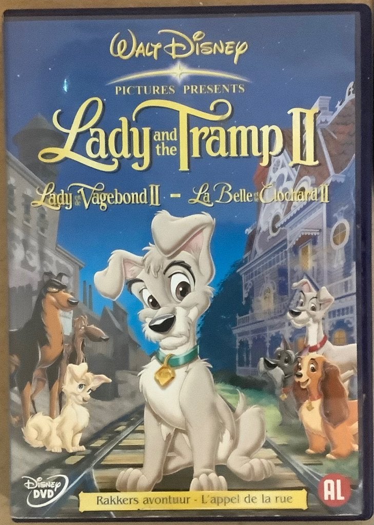 Disney Lady and the Tramp II (2001) Dvd, Gebruikt, Animatie, Nederlands, Ophalen of Verzenden