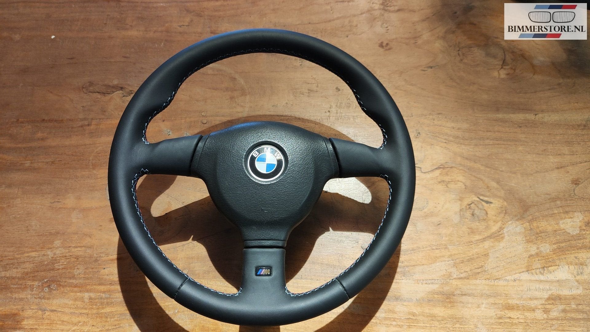 Bekleed leder stuur M-Technik met M-stiksel kleuren BMW 3 se, Auto-onderdelen, -, -, Nieuw, Ophalen of Verzenden