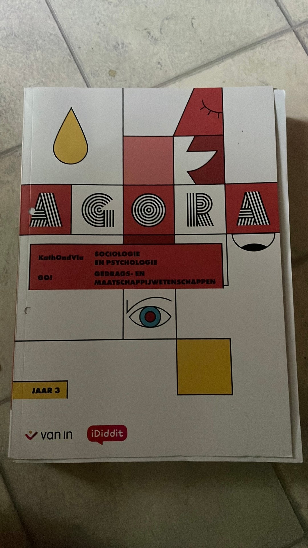 Agora 3 - psychologie en sociologie leerwerkboek (editie 202, Boeken, Ophalen, Nederlands