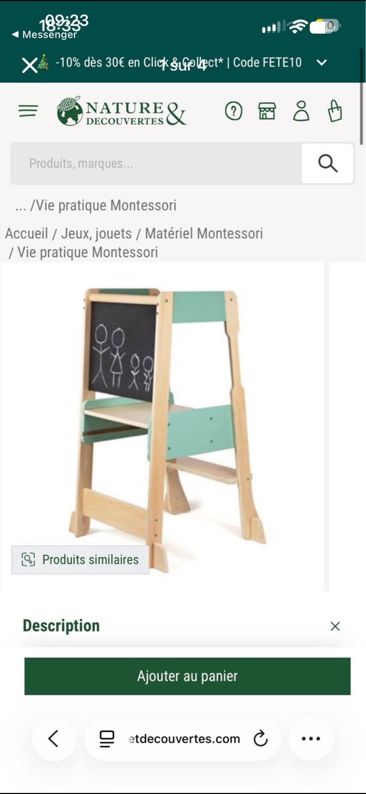 Tour d observation Montessori, Enlèvement, Comme neuf