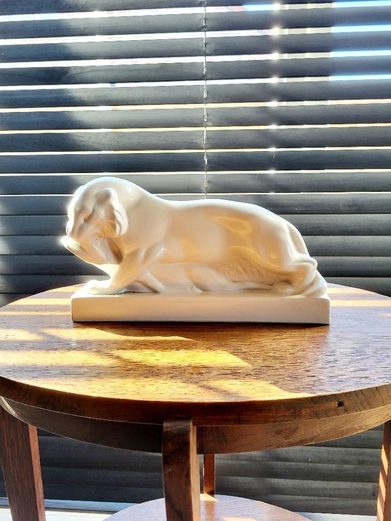 statue de tigre Wedgwood en céramique, Collections, Statues & Figurines, Enlèvement ou Envoi