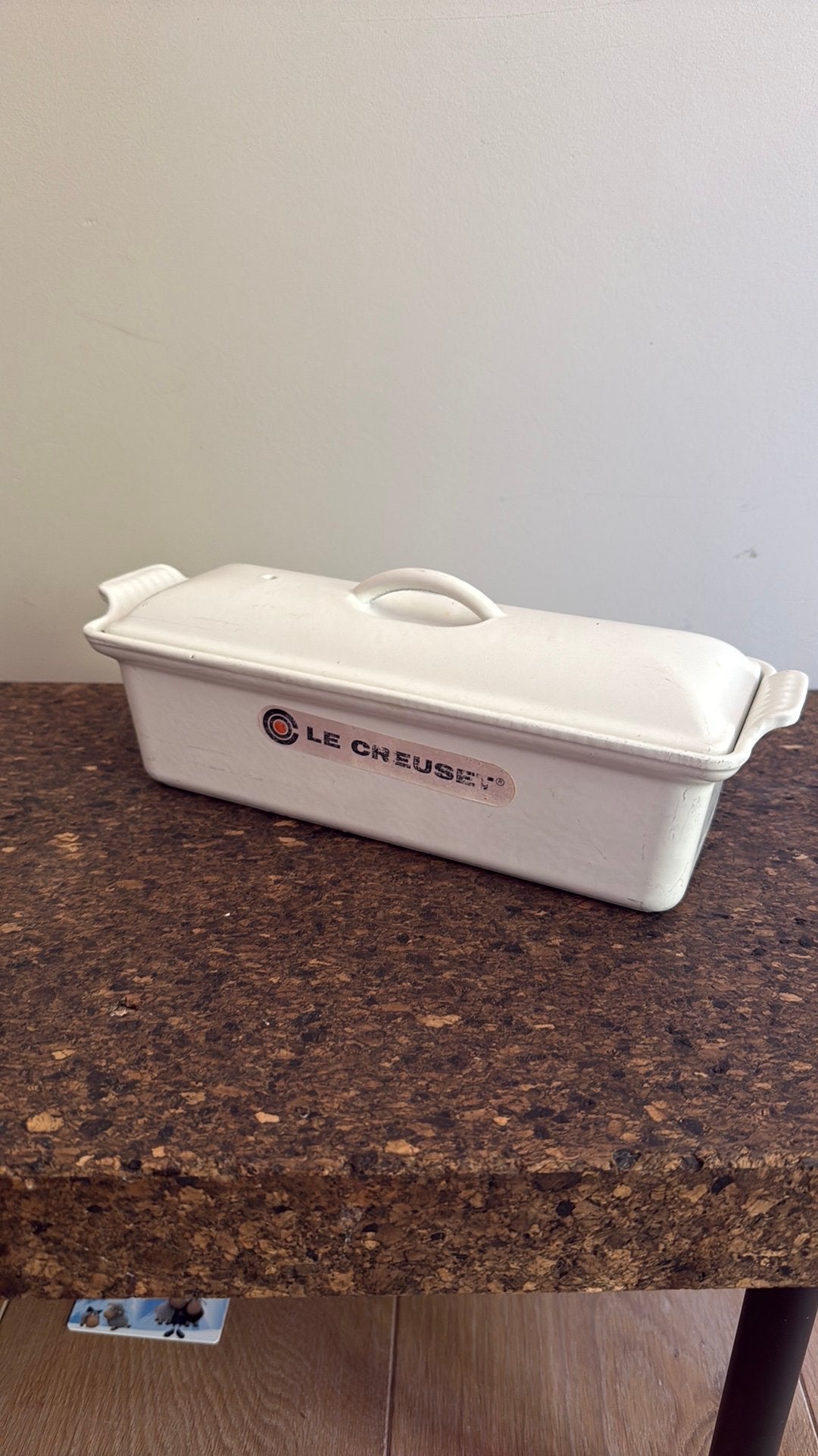 Le Creuset foie gras terrine – wit, Antiek en Kunst, Ophalen of Verzenden