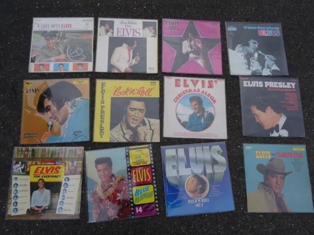 Lot 1 : 12 anciens vinyles LP 33t Elvis PRESLEY, Enlèvement ou Envoi