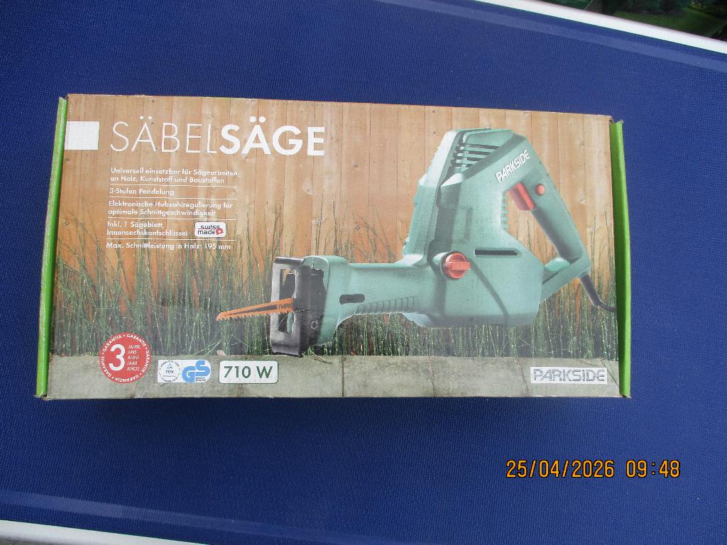 recipozaagmachine ,of schrobzaagmachine ; nieuw in doos ., 70 mm of meer, Nieuw, 600 tot 1200 watt, Ophalen of Verzenden
