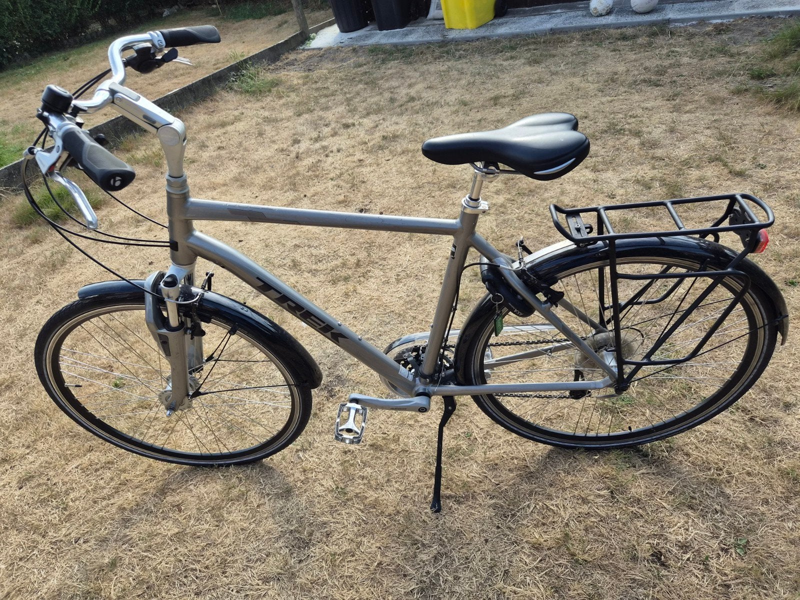 Herenfiets TREK, Fietsen en Brommers, Fietsen | Bakfietsen, Ophalen, Gebruikt, Velgrem, Overige merken