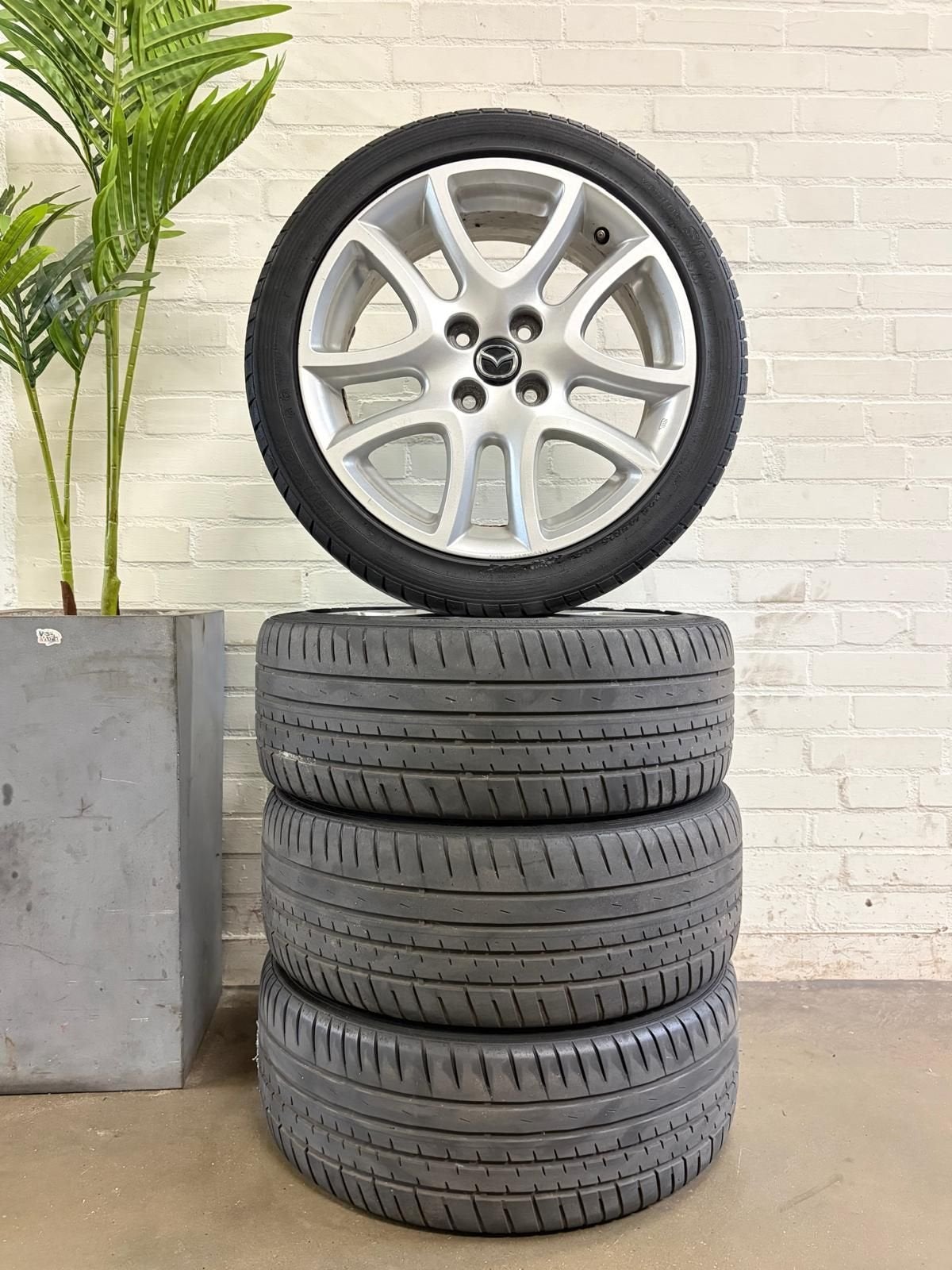 Originele Mazda 2 GT-M velgenset + Hankook Zomerbanden, Auto-onderdelen, Banden en Velgen, Ophalen, Gebruikt, -, -