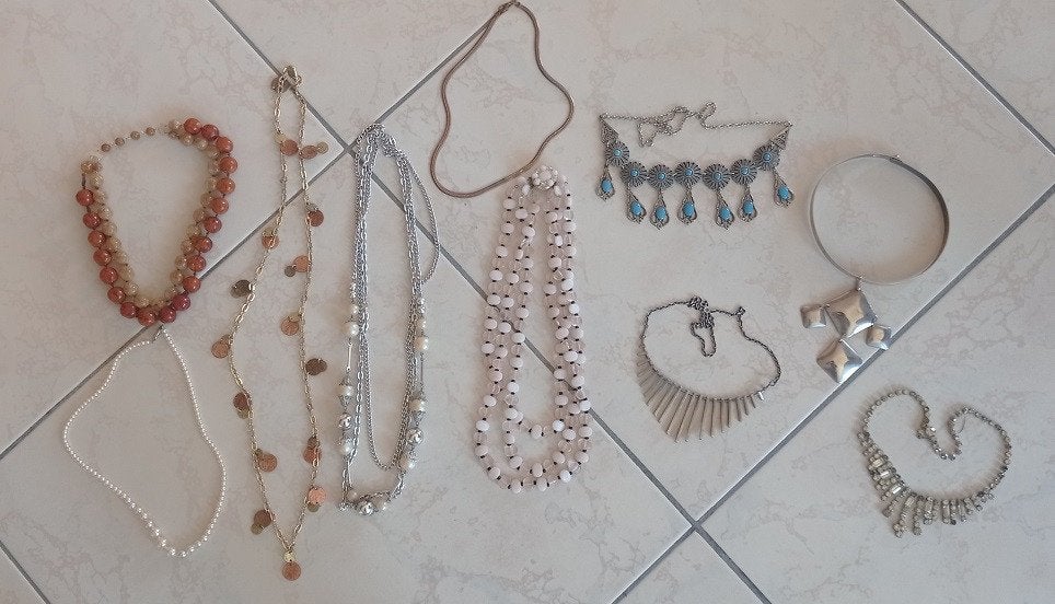 Lot de bijoux, Handtassen en Accessoires, Antieke sieraden, Ophalen, Overige materialen, Overige typen