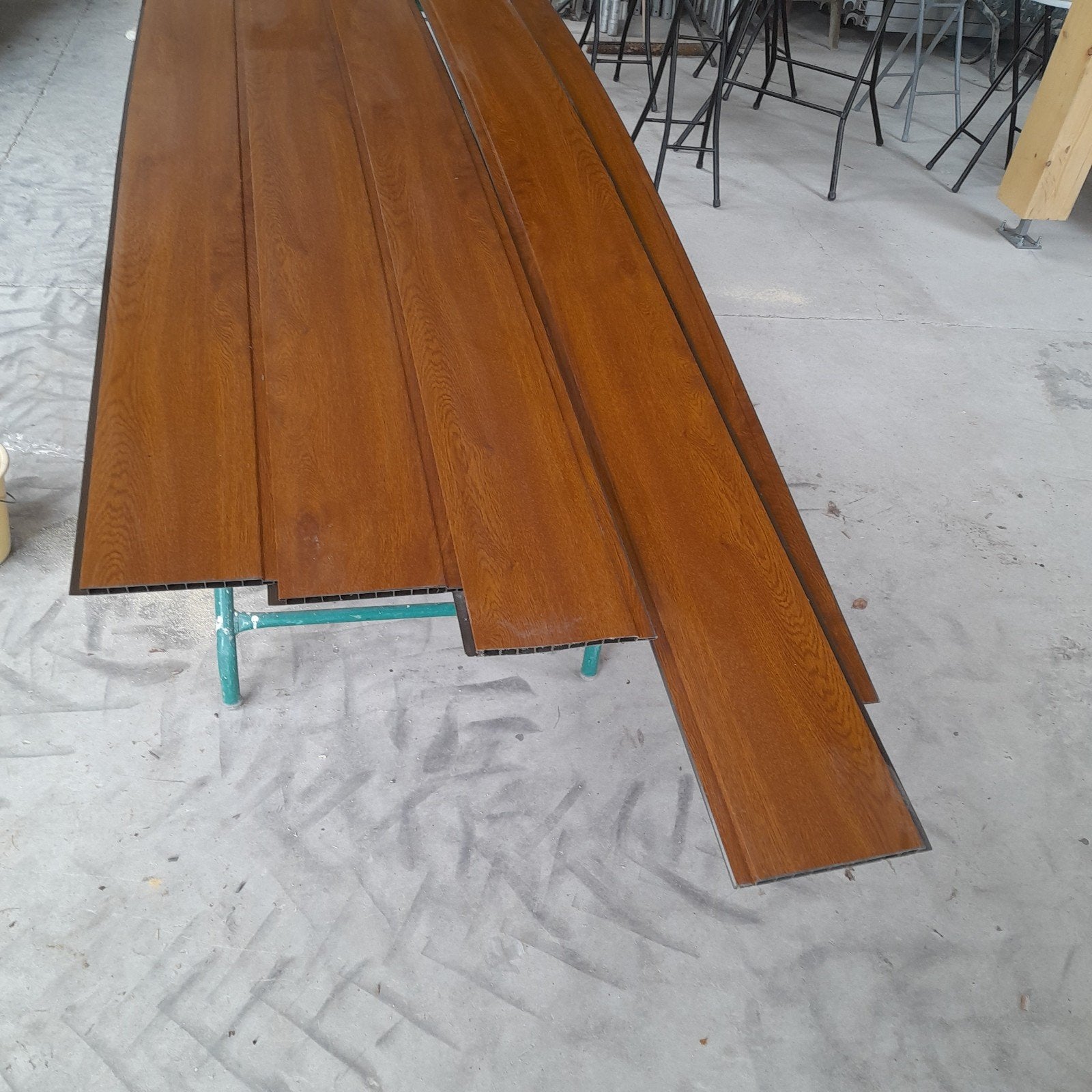 16m planches pvc deceuninck imitation chêne, Ophalen, Planken