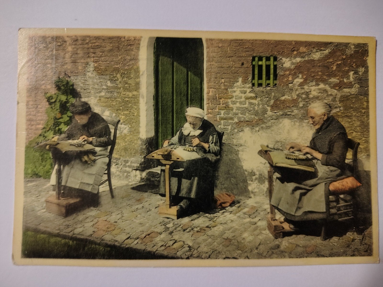 Brugge Kantwerksters aan 't werk., Ophalen of Verzenden