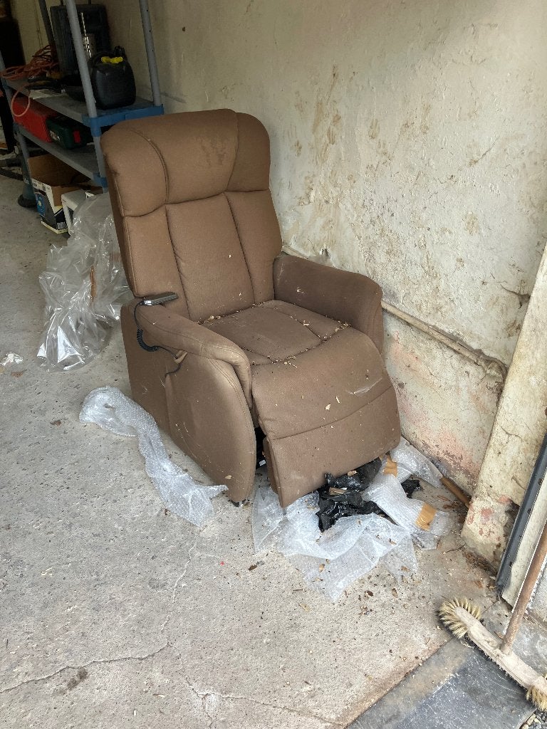 Fauteuil relax électrique, Enlèvement