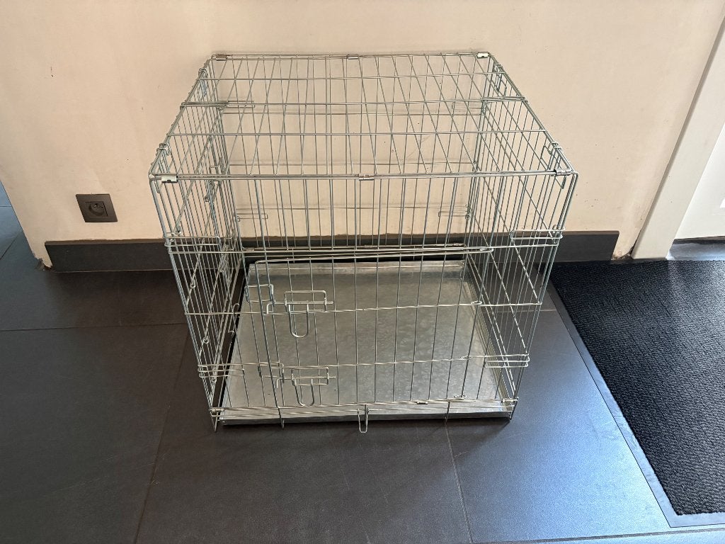 Metalen honden bench, Ophalen, Zo goed als nieuw