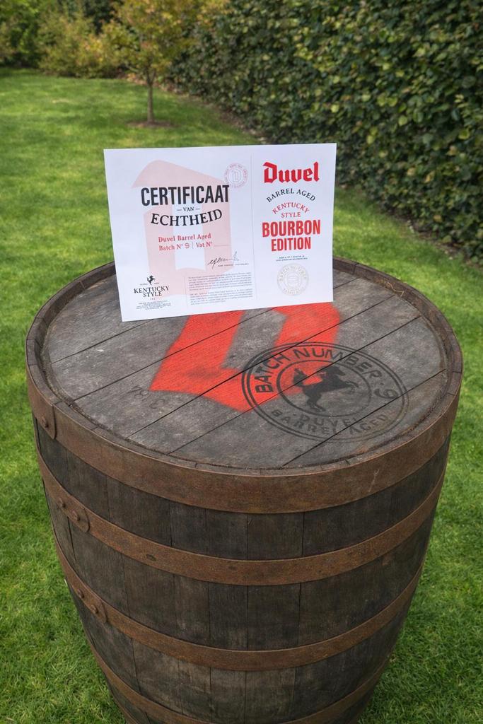 Duvel biervat Barrel Aged Kentucky style Bourbon edition, Ophalen, Zo goed als nieuw, Duvel