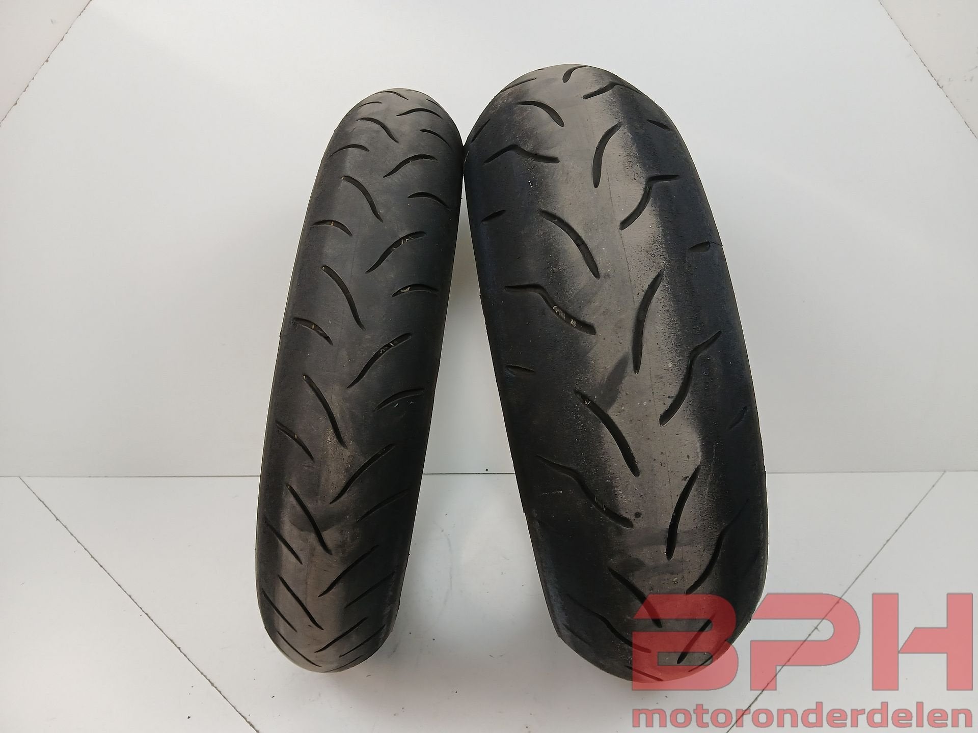 Set motorbanden Bridgestone Battlax BT016 pro 120/70/17 / 18, Gebruikt, -, -, Ophalen of Verzenden