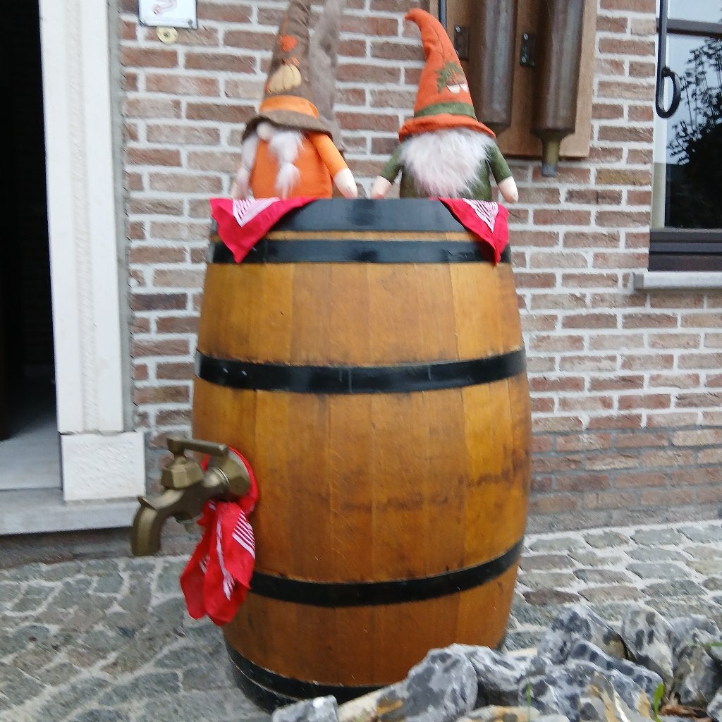 wijnvat & regenton & eik & bierton & bronzen kraan & antiek, Neuf, 150 litres ou plus, Enlèvement, Avec robinet