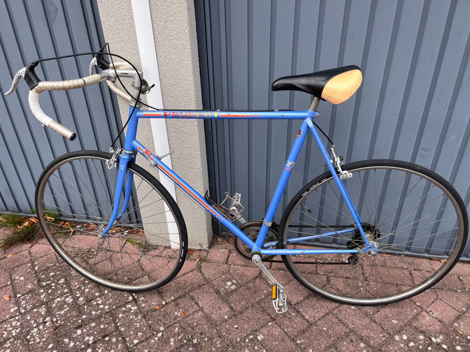 Vintage retro peugeot koersfiets, Vélos & Vélomoteurs, 55 à 59 cm, Enlèvement, Frein sur jante