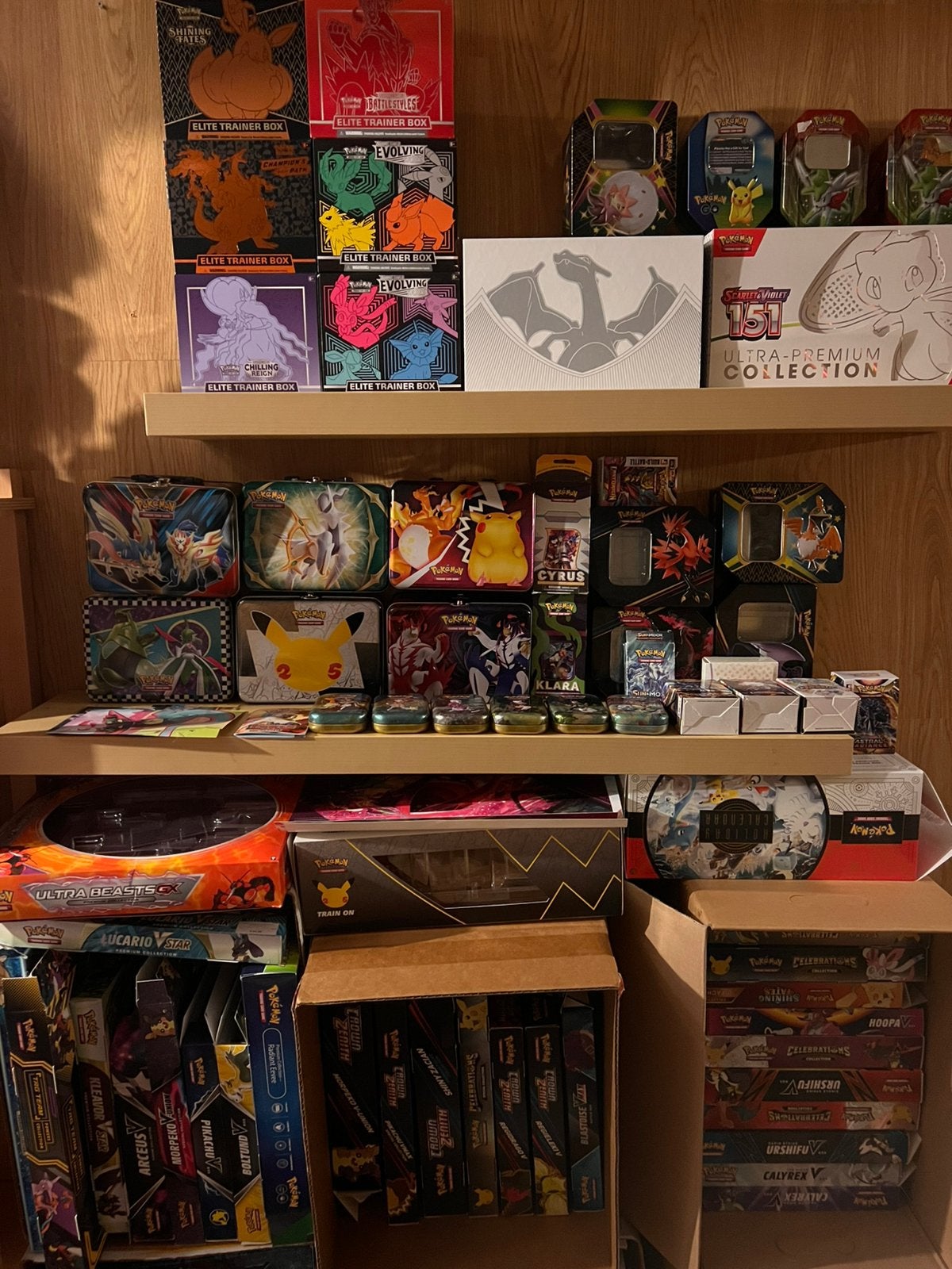 Groot lot lege dozen pokémon, Ophalen of Verzenden, Gebruikt