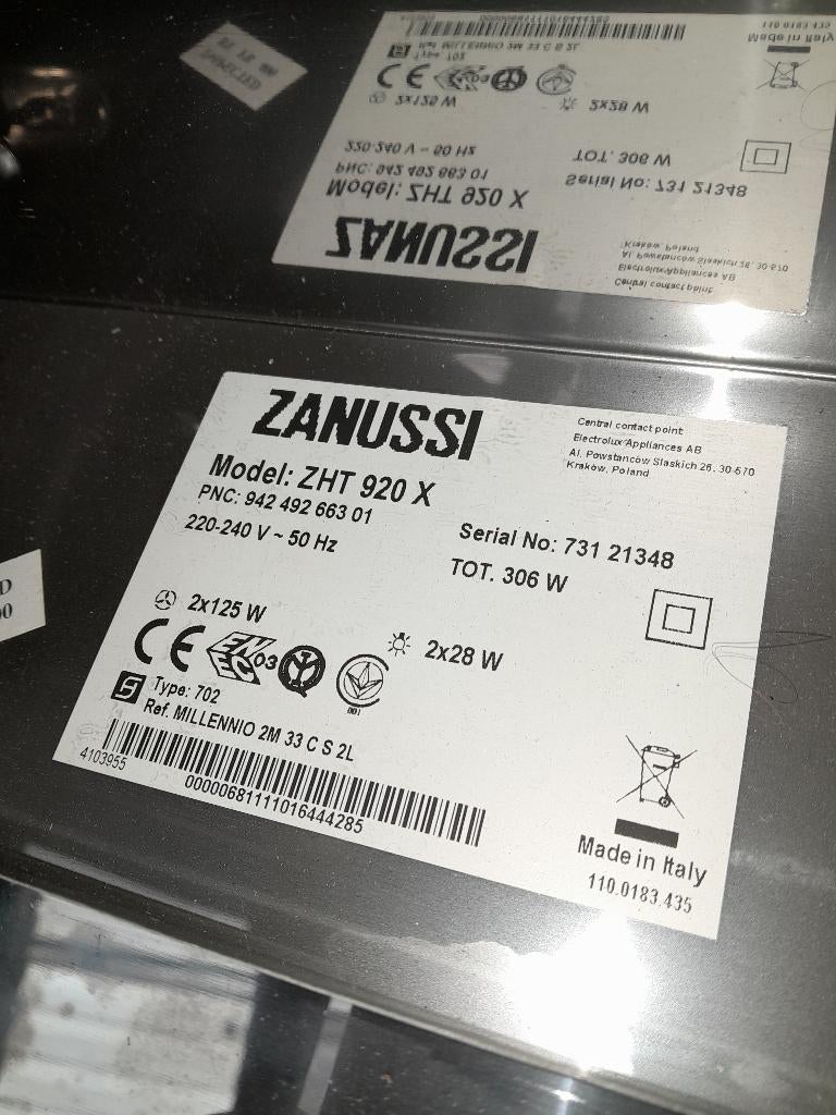 Hotte Zanussi 90 cm inox, Electroménager, Hottes, Neuf, Recyclage, 400 à 600 m³/h, Hotte murale