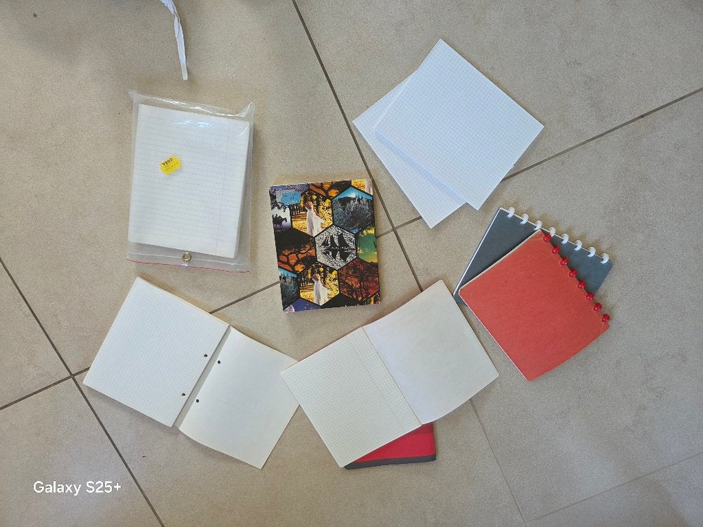 Lot de cahiers petit format et recharges -quadrillé et ligné, Divers, Cahiers de notes, Enlèvement, Neuf