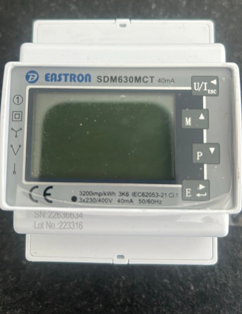 Eastron sdm630 modbus  3 fasege energie, Ophalen of Verzenden