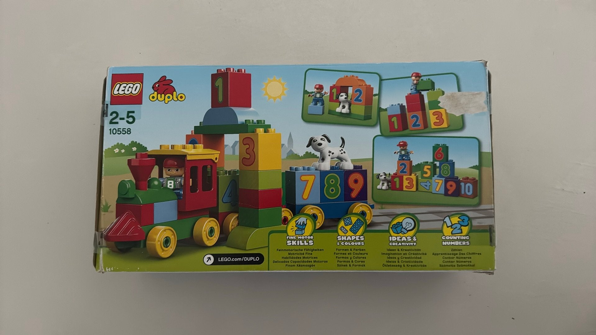 LEGO DUPLO Getallentrein (setnummer 10558), Compleet, Overige thema's, Ophalen of Verzenden, Zo goed als nieuw