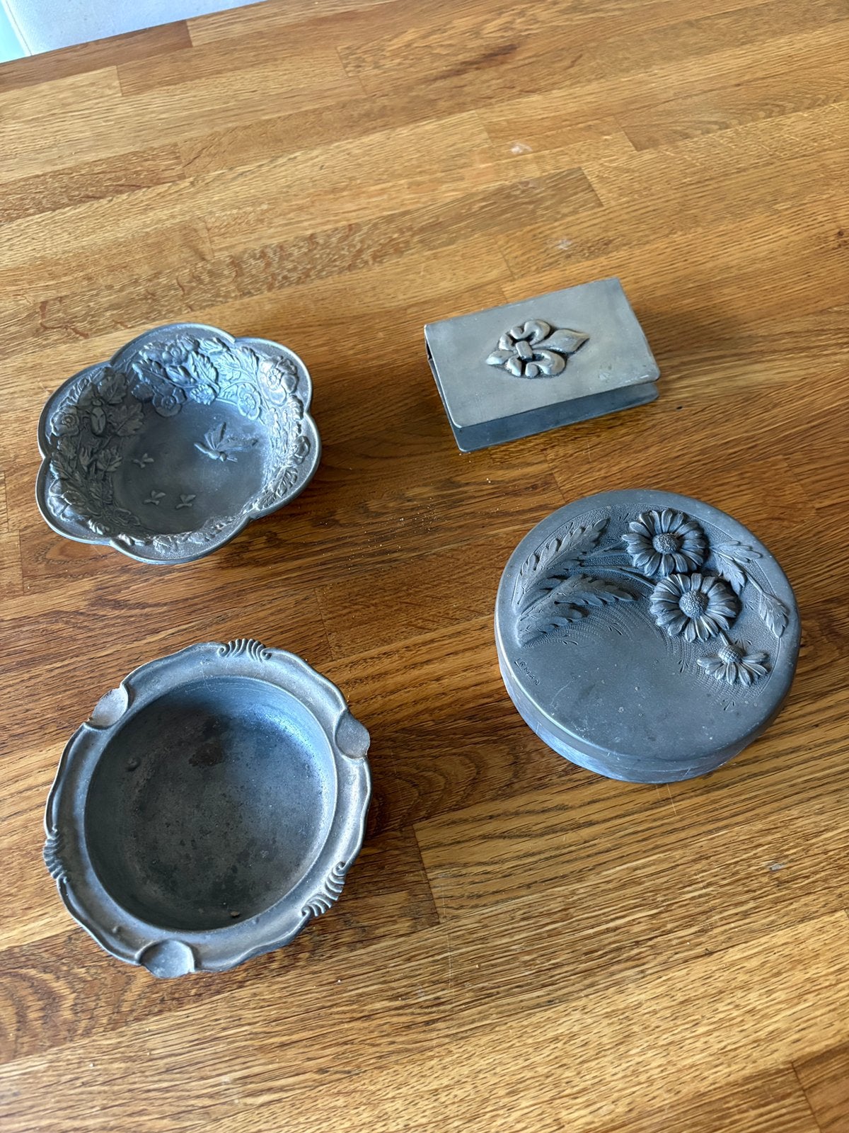 Lot d’objet deco anciens en etain, Antiquités & Art, Enlèvement ou Envoi
