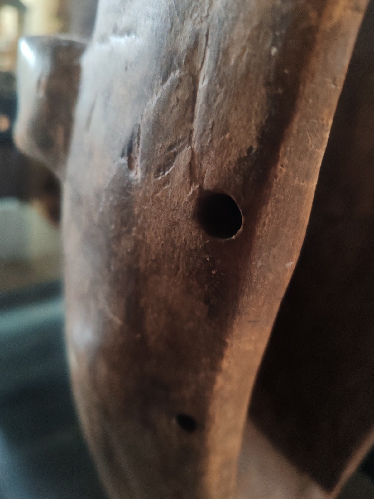 Authentiek Afrikaans masker – congo, Antiek en Kunst, Ophalen, Hout, Masker