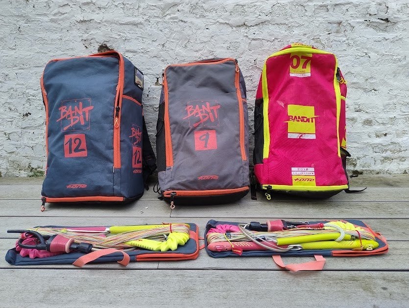 Pack kitesurf complet 3 ailes et 2 barres, Watersport en Boten, Ophalen, Gebruikt, Kitesurf-set, Geen board