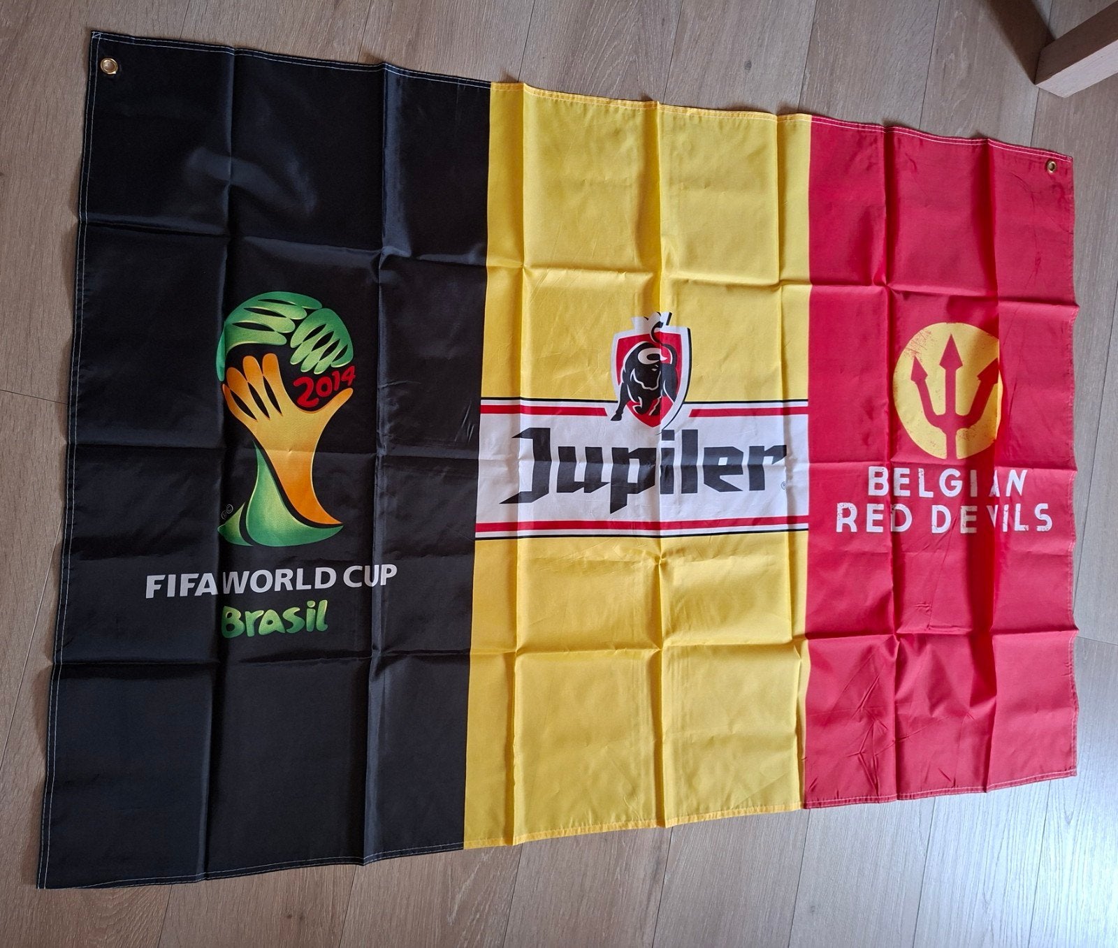 Drapeau 150cm x 90cm diables rouges belges, diables rouges J, Enlèvement ou Envoi