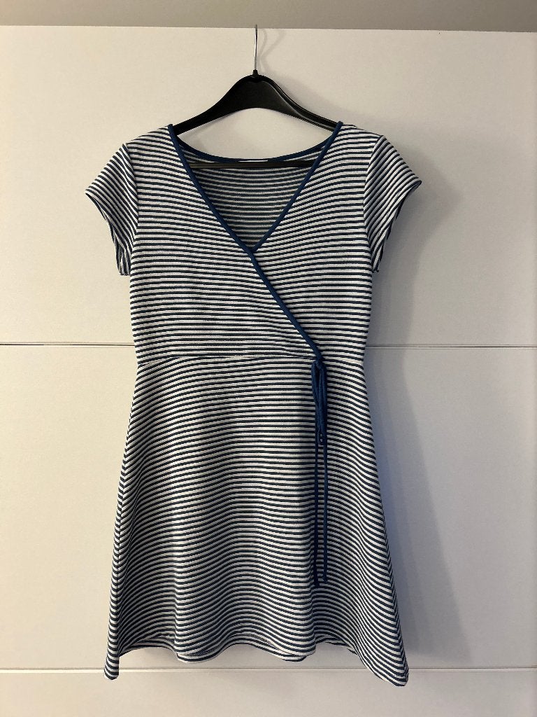 EDC blauwe jurk met witte strepen, Kleding | Dames, Maat 38/40 (M), Blauw, Ophalen of Verzenden, Zo goed als nieuw
