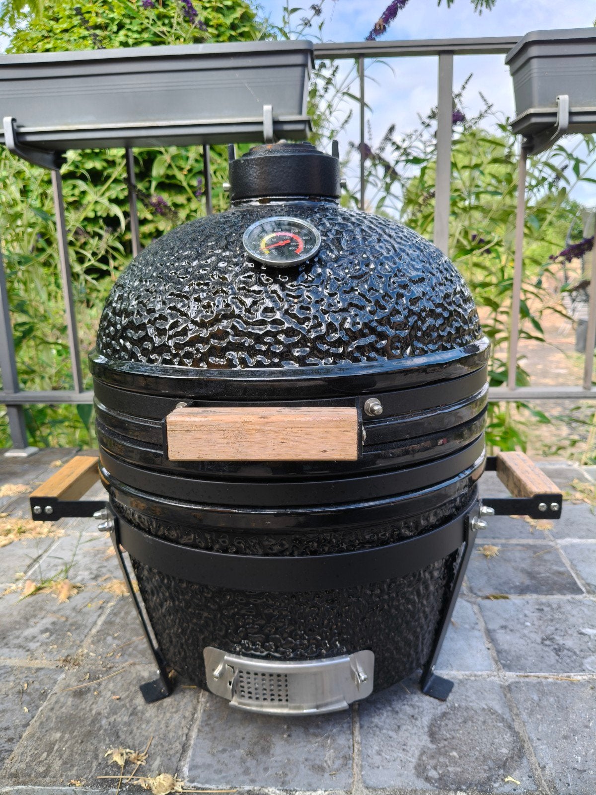 Kamado small, houtskool - bbq, zwart, Ophalen, Gebruikt